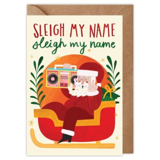 Sleigh My Name Christmas Card