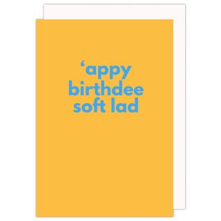 Appy Birthdee Soft Lad Card