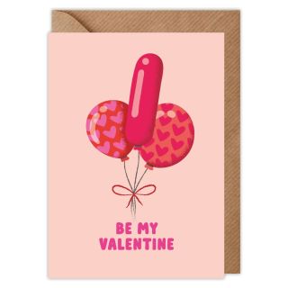 Balloons Valentines Card