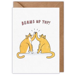 Beans Up Top Well Done Card