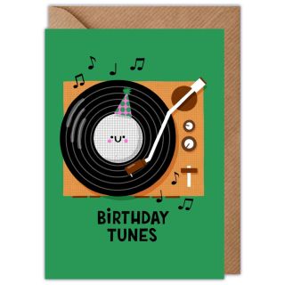 Birthday Tunes Record Player Birthday Card