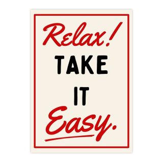  Blue Iris Relax Take It Easy A4 Print