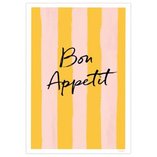 Toasted Crumpet Floh. Bon Appetit Print - A3