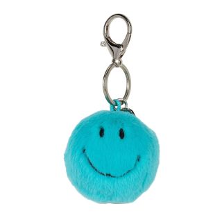Bon Ton Toys Smiley Fuzzy Keychain - Blue