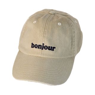Bonjour Slogan Cap