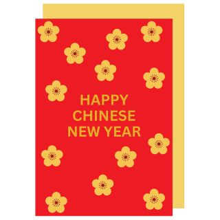 Chinese New Year Flowers Card