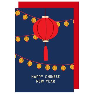 Chinese New Year Big Red Lantern Card