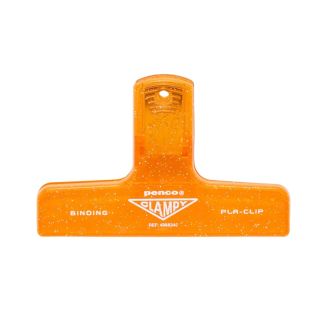 Hightide Penco Clampy Glitter Plastic Clip - Orange