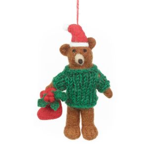 Felt So Good Claus Christmas Bear Decoration