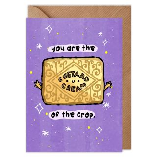 Custard Cream Of The Crop Valentines Card