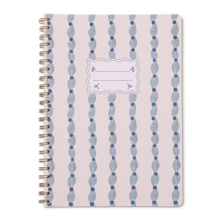Designworks Tulip A4 Twin Wire Notebook - Wavy Blue