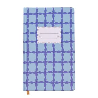 DesignWorks Ink Tulip Journal - Blue Lattice
