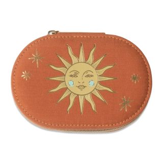 Terracotta Sun Oval Jewellery Case 