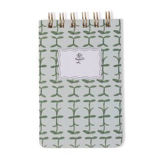 Designworks Ink Tulip Twin Wire Notepad - Green Vine