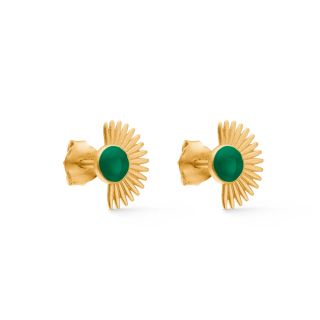 Enamel Copenhagen, Petrol Green Soleil Stud Earrings
