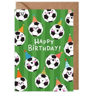 Football Party Birthday Card