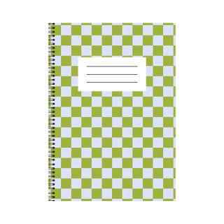 Green & Blue Checkered A5 Notebook