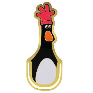 Half Moon Bay Aardman Feathers McGraw Metal Bookmark