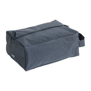 HAY Grid Wash Bag Small Dark Blue