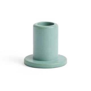 HAY Tube Candleholder Concrete - Emerald Green