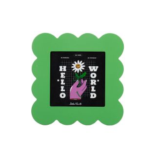 Petal Photo Frame 15x15cm - Green