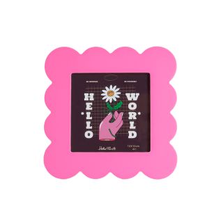 Petal Photo Frame 15x15cm - Pink