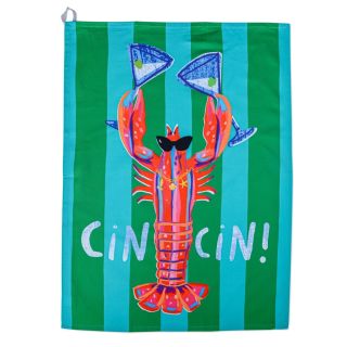 HiJinx Tea Towel - Lobster Cin Cin