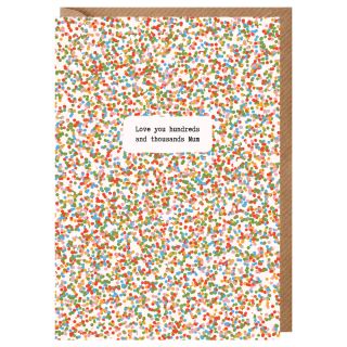Hundreds and Thousands Mother's Day Card
