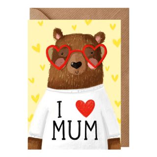 I love Mum Bear Mother's Day Card