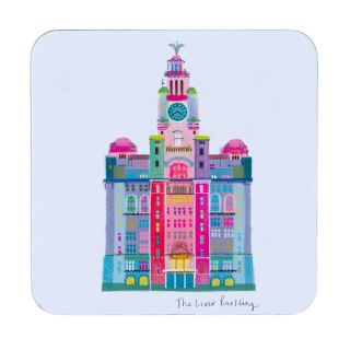 I Drew This Liver Building Coaster