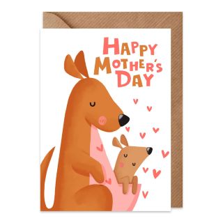 Utility x The London Studio Kangaroo Mother's Day Card