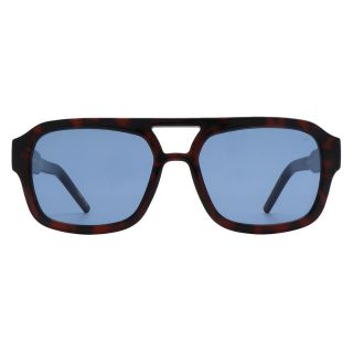Kaya Sunglasses - Demi Tortoise (Blue Lens)