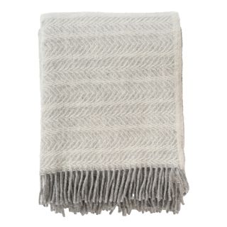 Klippan Alm Lambswool Throw, Ash