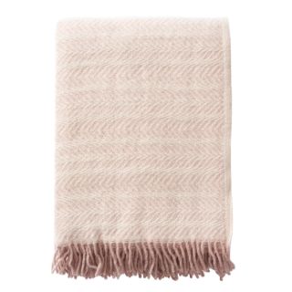 Klippan Alm Lambswool Throw, Pink