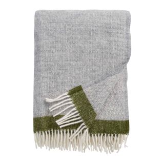Klippan Lambswool Throw, Hampus Grey & Avocado