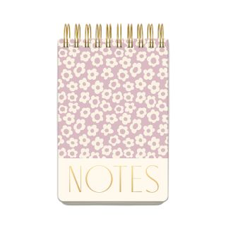 Large Twin Wire Notepad - Lilac Floral