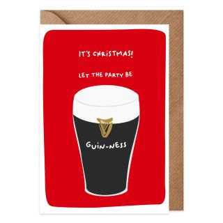 Let The Party Be Guin-ness Christmas Card