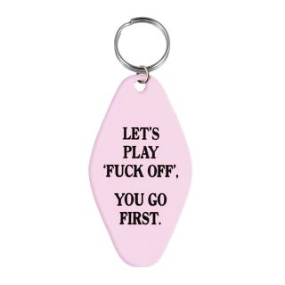 Let's Play Fuck Off Retro Keyring