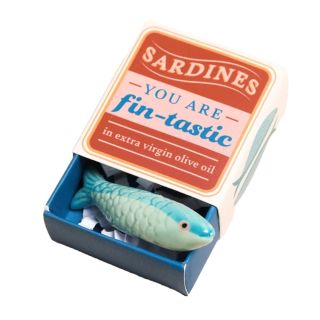 Lisa Angel Tiny Matchbox You Are Fin-tastic Sardines