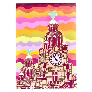 Liverpool Liver Building A3 Print
