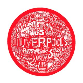 Round LFC Red Coaster