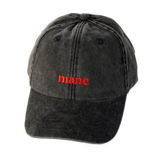 Manc Slogan Cap Black