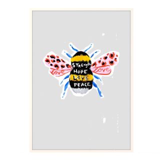 Eleanor Bowmer Manchester Bee A4 Print