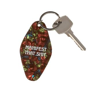 Manifest That Shit Retro Keyring