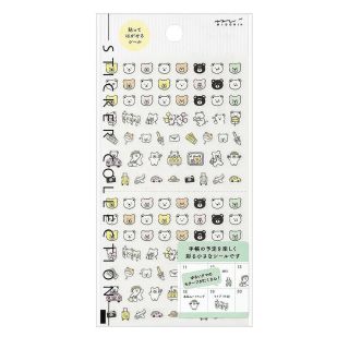 Midori Sticker Sheet 2686 Pictograph Bears 
