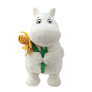 Moomin Standing with Daffodil Soft Toy
