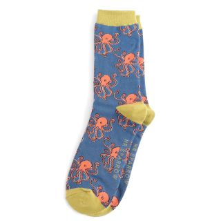 Mr Sparrow Octopus Navy Socks