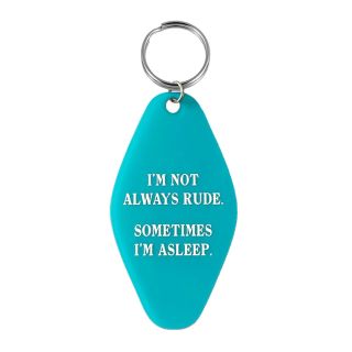 Sometimes I'm Asleep Retro Keyring