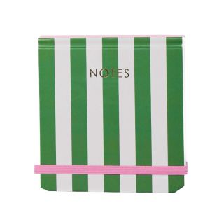 Green Stripes Elasticated Mini Jotter