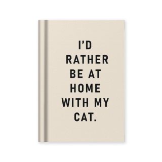 Ohh Deer Tiny Notebook - I'd Rather Be At Home With my Cat